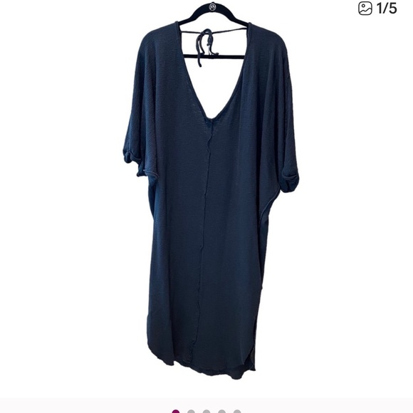 Free People Dresses & Skirts - Intimately Free People Texture Oversized Tie  lightweight Cotton Raw Hem Dress,S